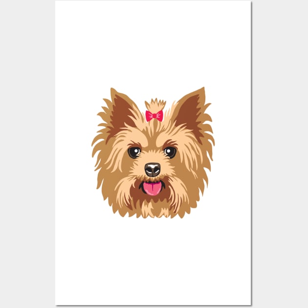 Yorkie Wall Art by MichellePhong